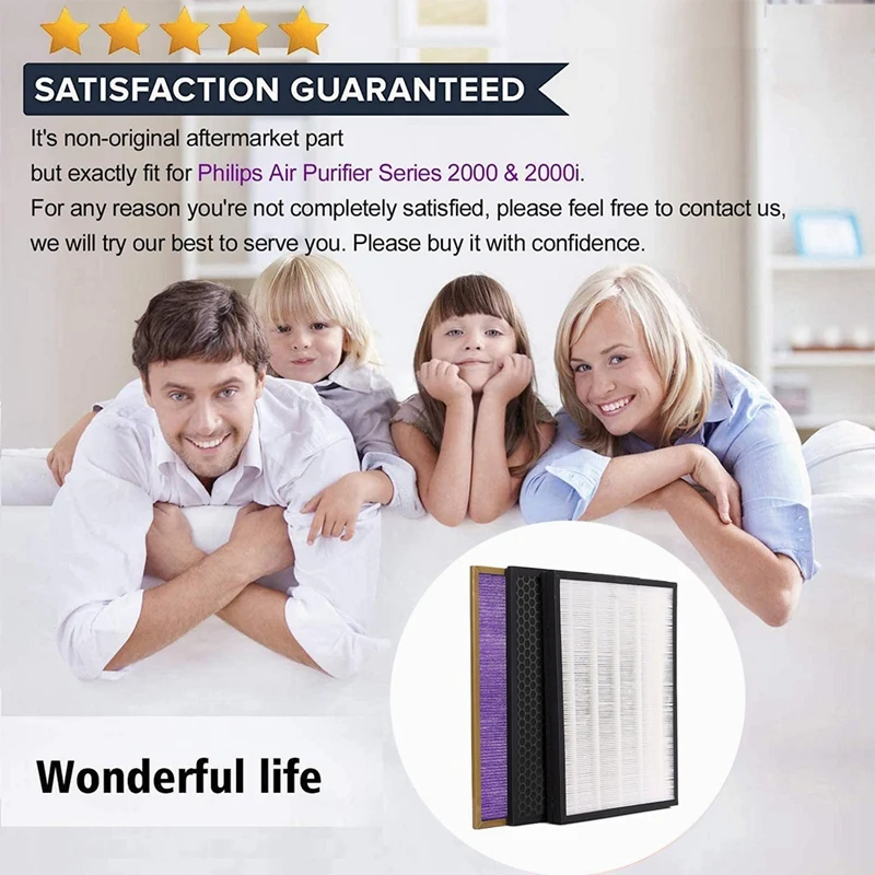 

3 Pcs/Lot Air HEPA Filter for AC4072/4074/4373/4375,Air Purifier Activated Carbon Filters,AC4151+AC4153+AC4154