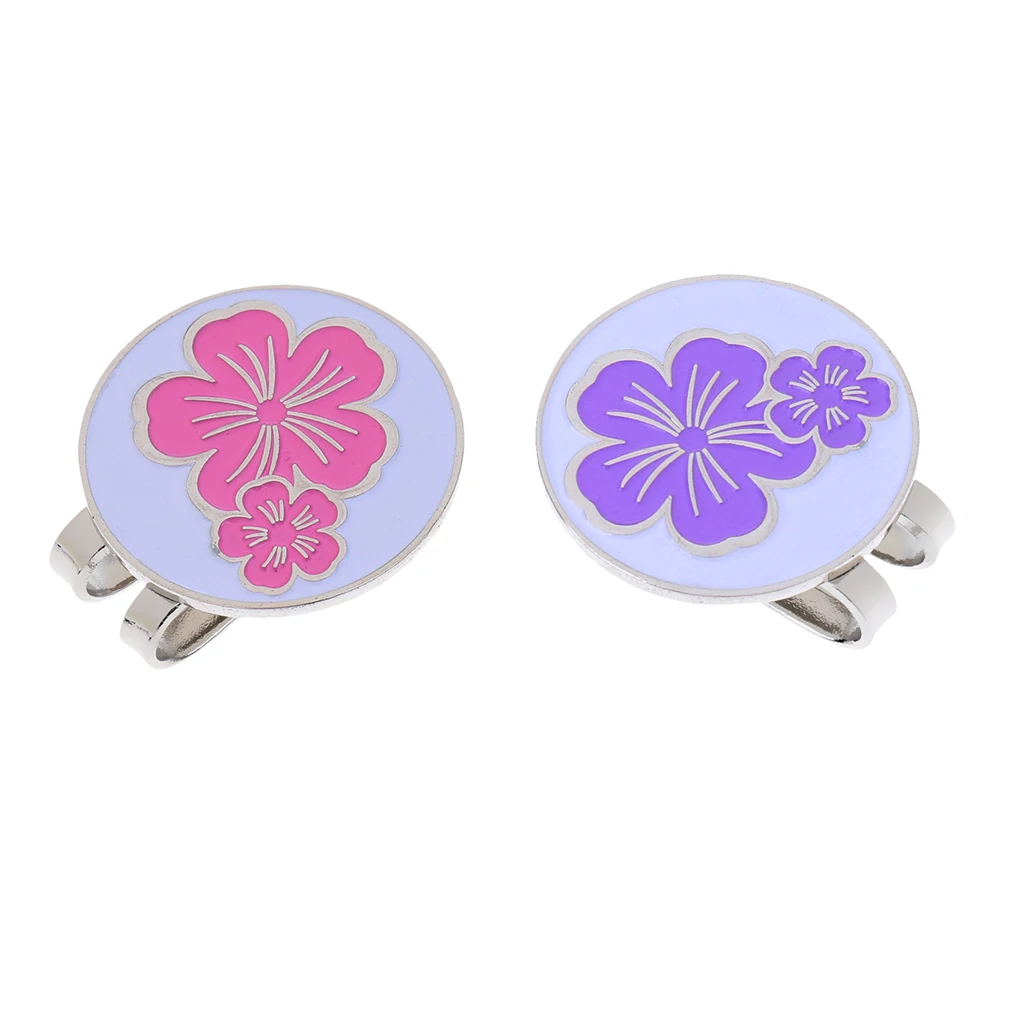 2 Pack Golf Ball Marker with Detachable Hat Clip Brooch Training Aids Golfer Gift Club Giveaways Souvenir | Спорт и развлечения