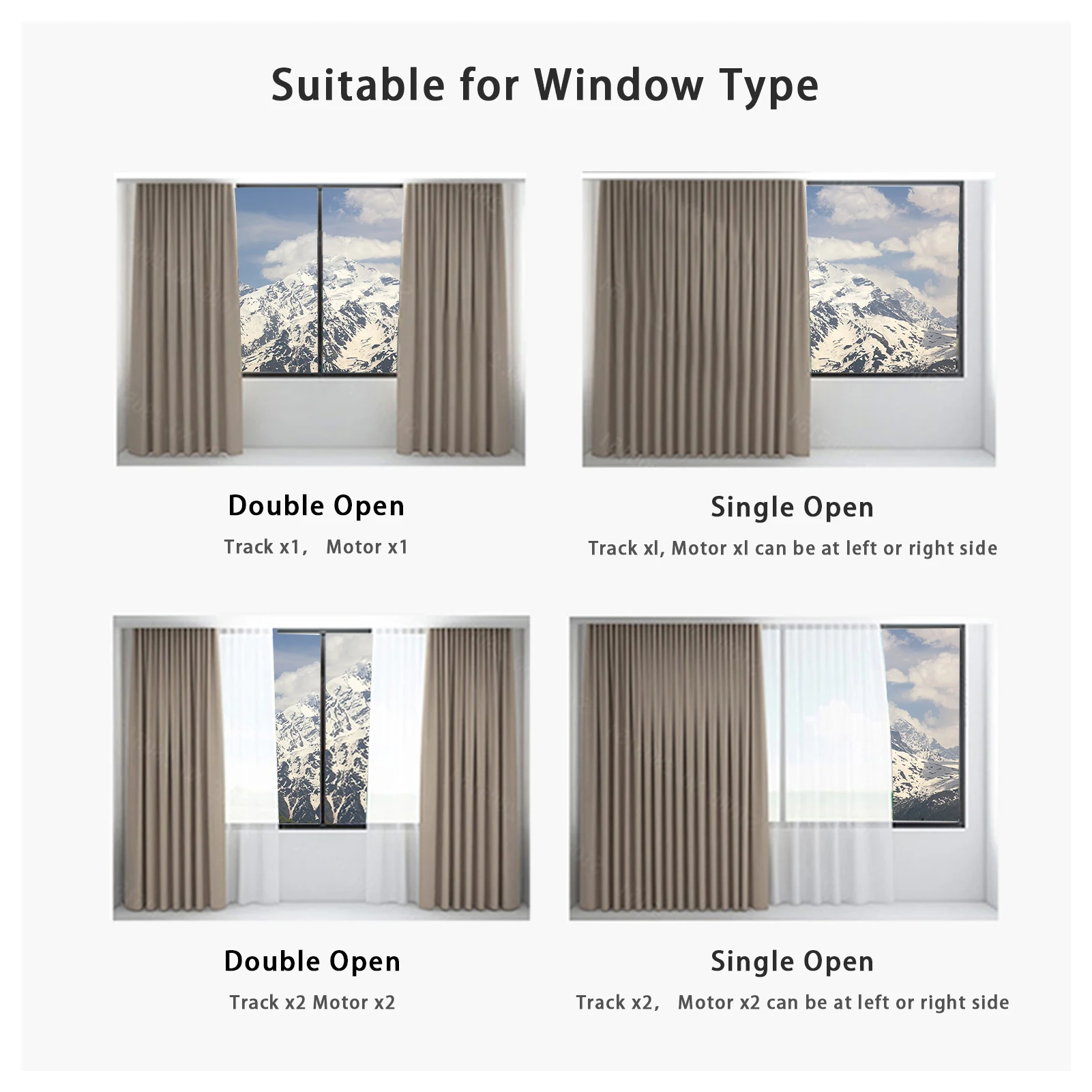 Смарт-двигатель для штор Tuya Wi-Fi бесшумный с голосовым управлением | Обустройство