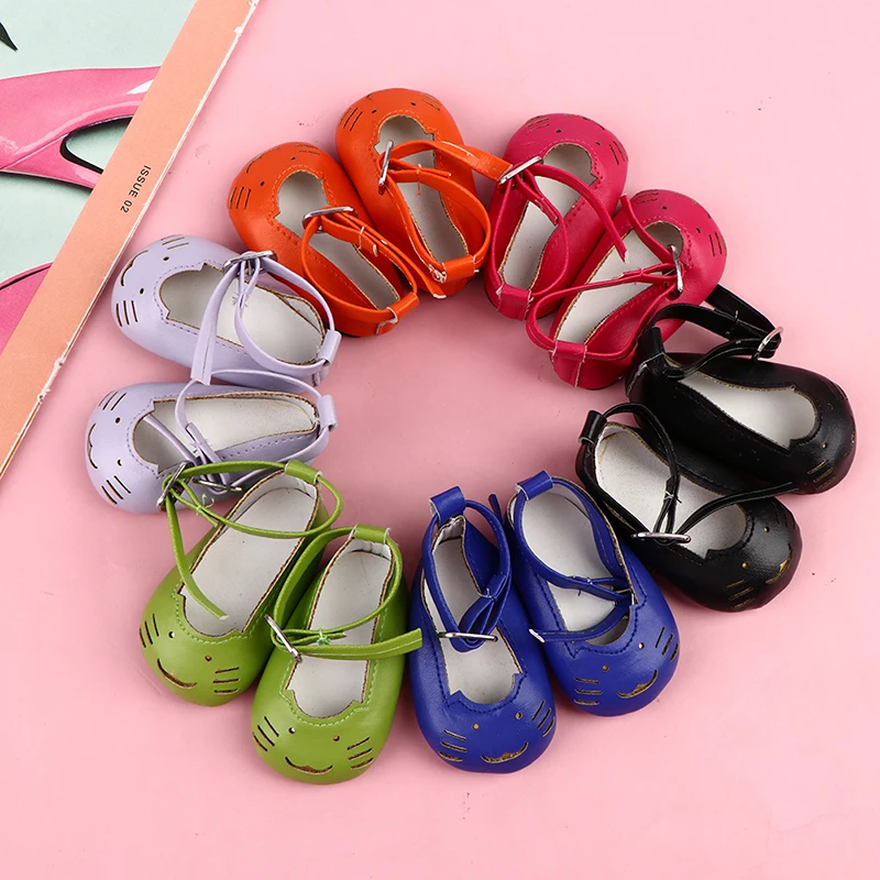 

Cute Bow Lace Leather Doll Shoes For Baby Doll Mini Toys Shoes 18 Inch 43CMGirls,Our Generation Doll Accessories