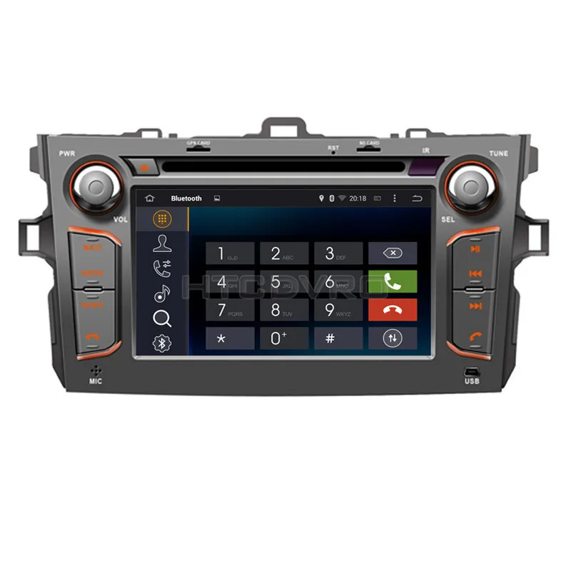 YMODVHT 7 дюймов 4G Восьмиядерный Android 9 0 1 автомобильный dvd плеер для Toyota Corolla 2006 2007 2008