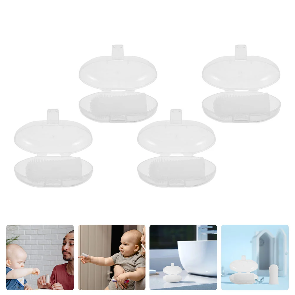 

4 шт., Детские Силиконовые Зубные щётки