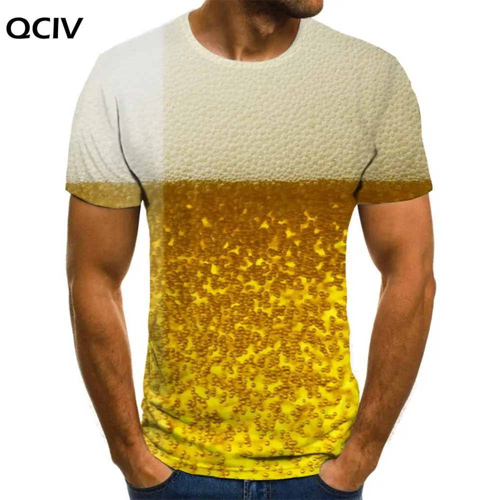 

QCIV брендовая футболка с изображением пива, Мужская футболка с пузырями, новые Забавные футболки с принтом, футболки в стиле Харадзюку, повседневные женские топы