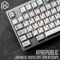 kprepublic 139 japan japanese root font cherry profile dye sub keycap set pbt for gh60 xd60 xd84 cospad tada68 rs96 87 104 fc660