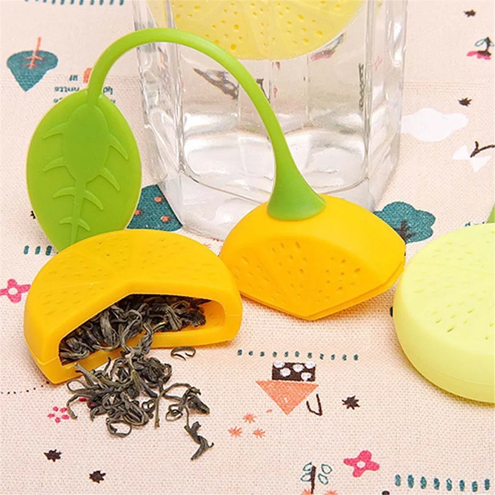 

Tea Strainer Creative Lemon Shape Leaf Herbal Spice Filter Reusable Non-Silicone Tea Infuser Kitchen Teapot Accessory