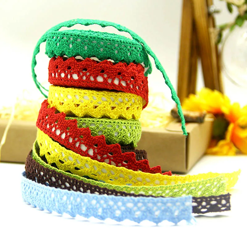 16mm/2Y Pure Colors Lace Ribbon Tape Weaving Handmake Wedding Birthday Party Festival Home Decoration DIY Gift Wrapping Supplies | Дом и сад