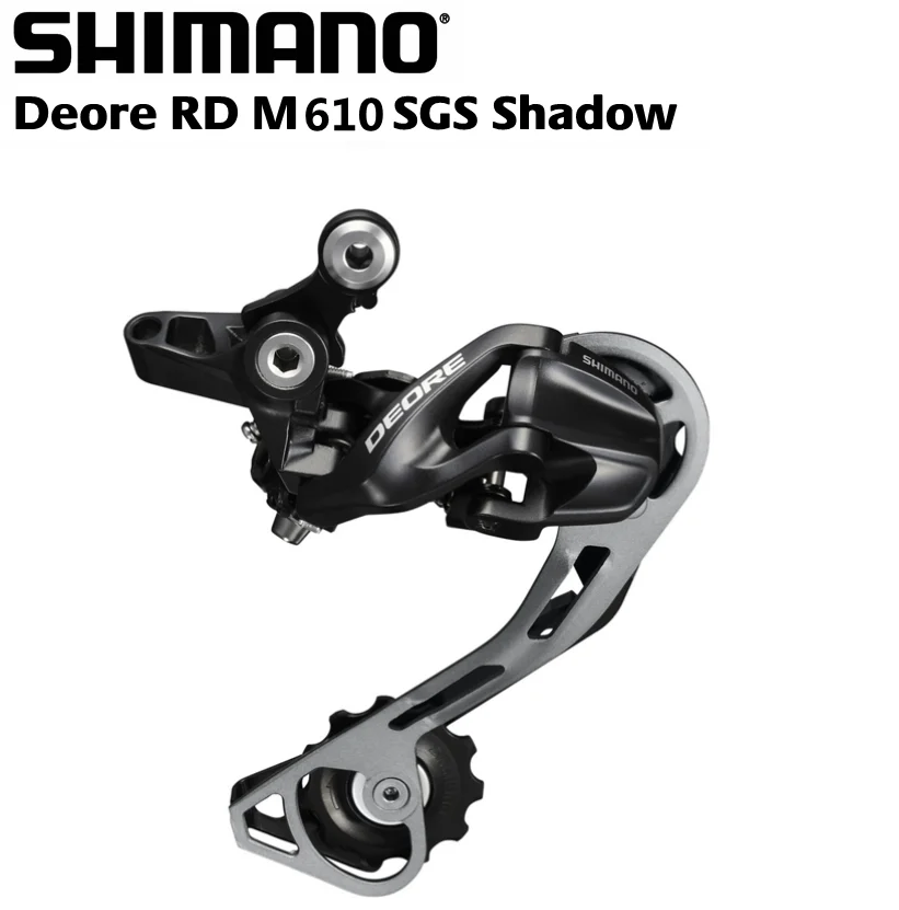 Задний переключатель Shimano Deore M610 / M615 SGS Shadow RD длинный черный PCR BEYOND M6000 | Спорт и