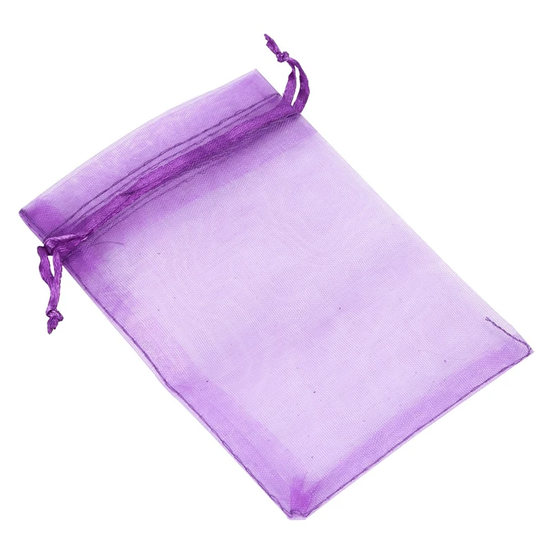 

30 PCS Gift Bag Purple Organza Jewelry Pouch