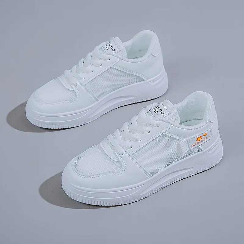 

Кроссовки женские сетчатые легкие, тонкая повседневная обувь, скрывающие стопы, со шнуровкой спереди, лето 2021