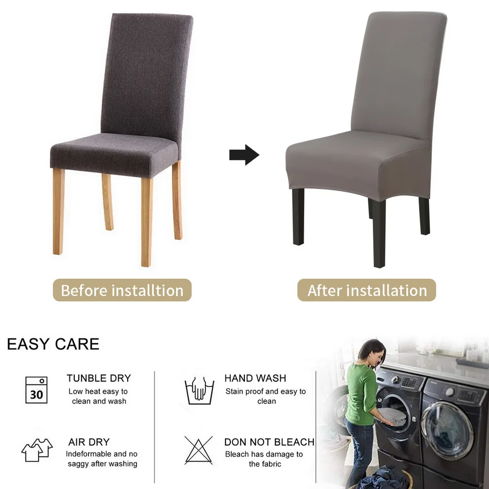 

XL Size long back Back Chair Cover Spandex Fabric Chair Covers Restaurant Hotel Party Banquet seat Slipcovers