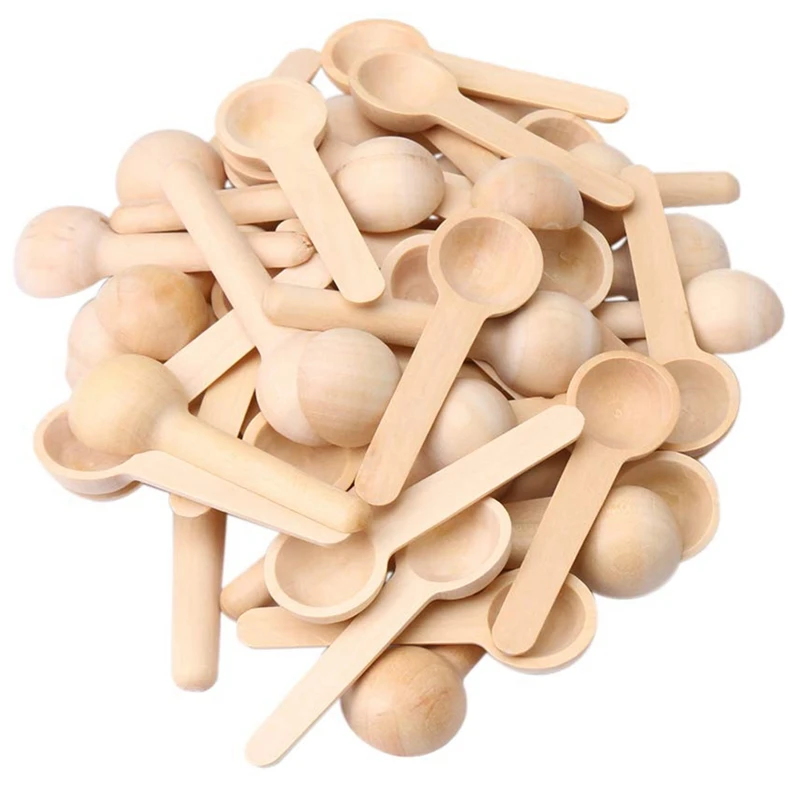 Мини ложка из натурального дерева для домашней кухни инструменты приготовления