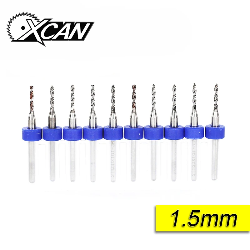 10pcs 1.5mm 10 шт. 0,6 мм-1,5 мм импортные, карбидные сверла печатной платы печатная плата мини-сверлильный набор с ЧПУ - Цвет: 10pcs 1.5mm