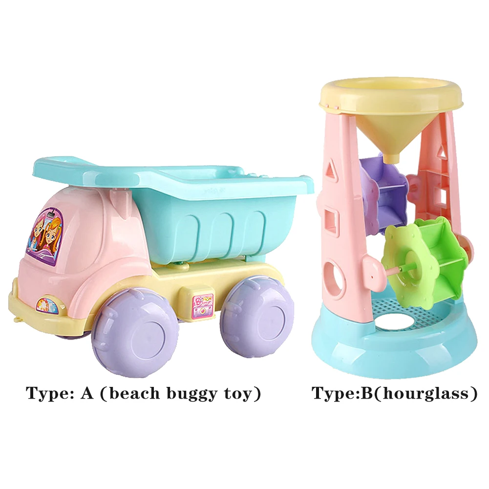 

Water Wheel Early Learning Shovel Rake Plastic For Kids Hourglass Seaside Summer Outdoor Beach Sand Toys Set Children Gifts Game