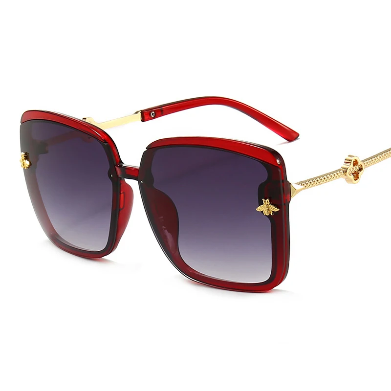 Очки солнцезащитные женские в металлической оправе роскошные винтажные