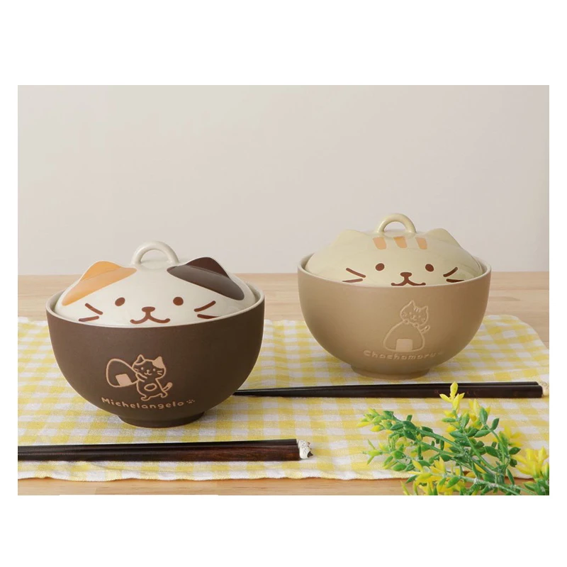 ceramic bowl cat tureen porcelain rice instant noodle tableware kitchen appliance free global shipping