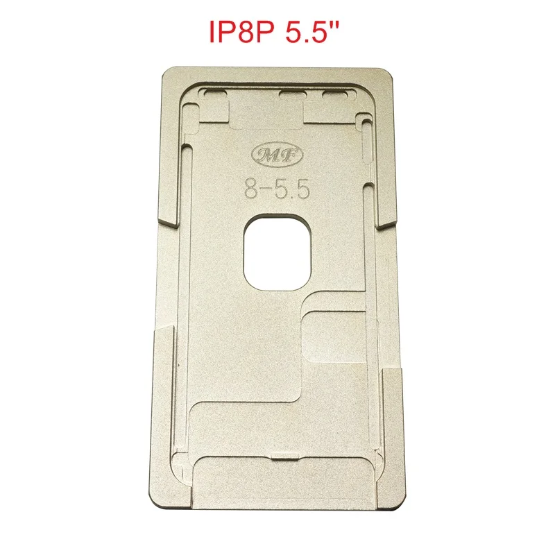 

LCD Align Location Metal Mould for IPhone 5/6/6S/7/7Plus/8/8Plus/X Front Glass with Frame and Silicon Laminate Mat