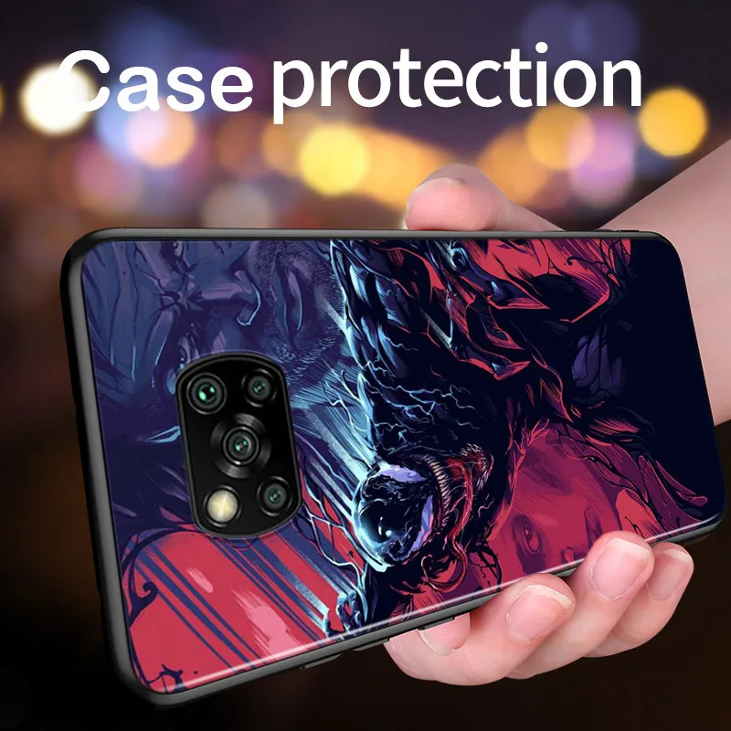 marvel venom spiderman for xiaomi poco x3 gt nfc m2 x2 f2 f3 m3 f1 pro mi play mix 3 a3 a2 a1 lite soft phone case free global shipping
