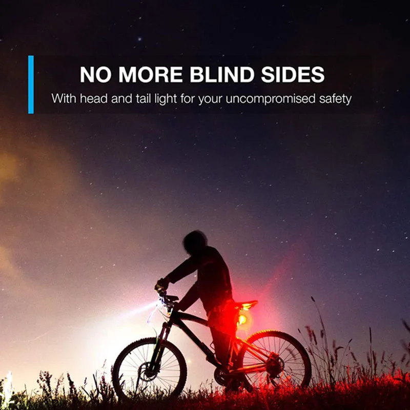 

Bicycle Light Bike USB Charging Headlights Warning Frog Lights Tail Lights Set Cycling Accessories
