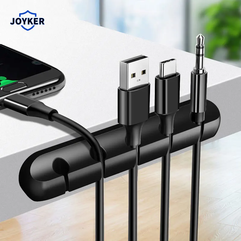 Новый JOYKER Кабельный органайзер силиконовый usb кабель для намотки гибких