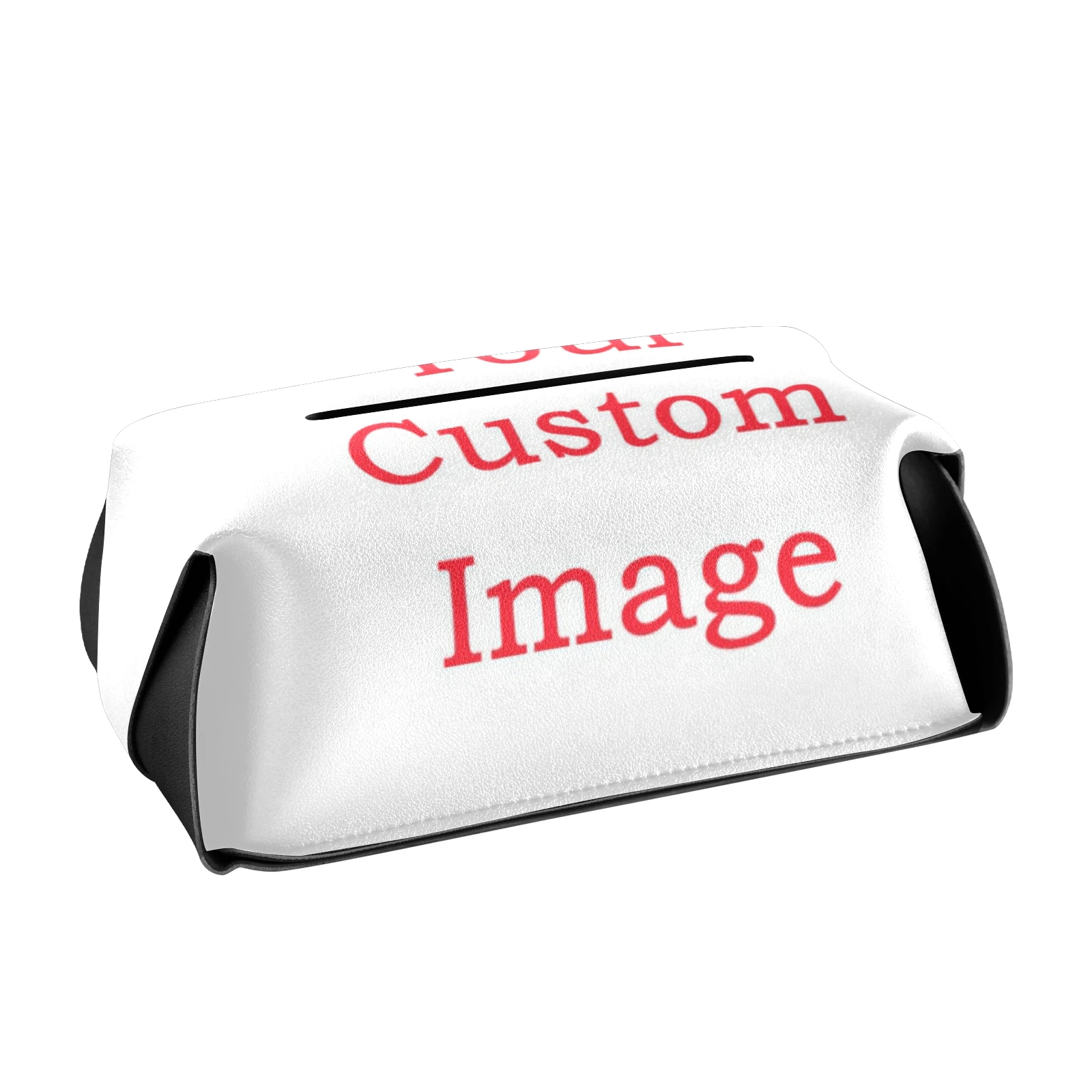 

Custom Tissue Box Cover Luxury PU Leather Paper Holder Storage Box With Detachable Button For Bathroom Bedroom Office Dresser