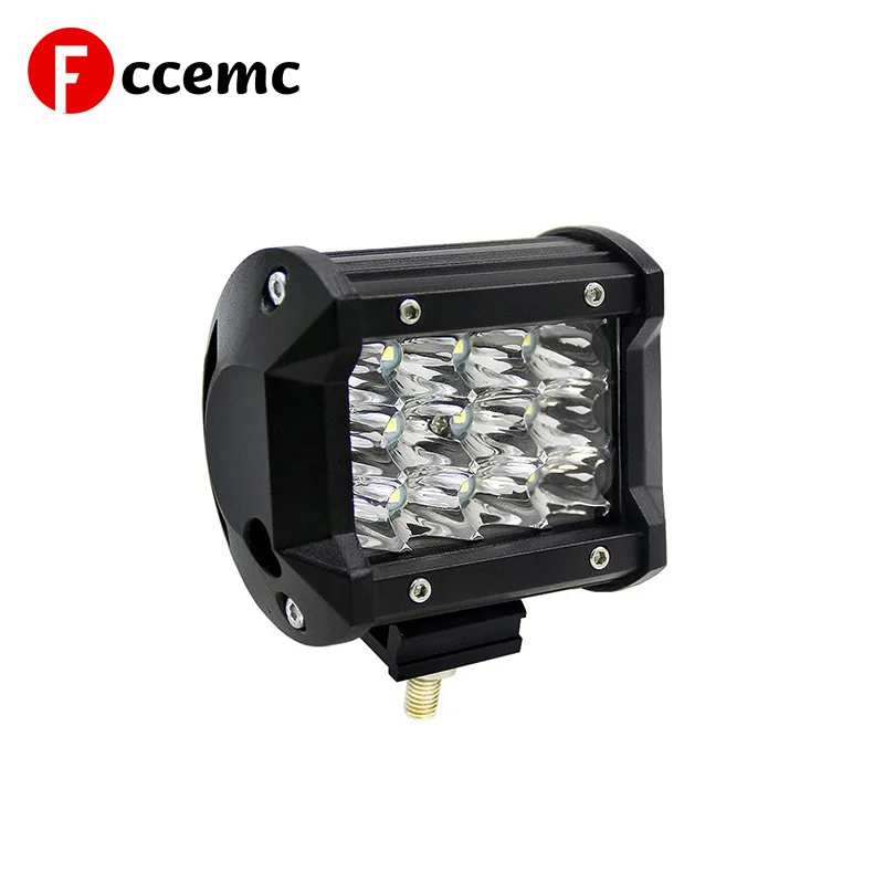 

Fccemc 36W 12V 24V Car LED Work Light Three Rows Driving Lamp Spotlight Suitable Trucks Forklifts SUV Off-Road motorcycles