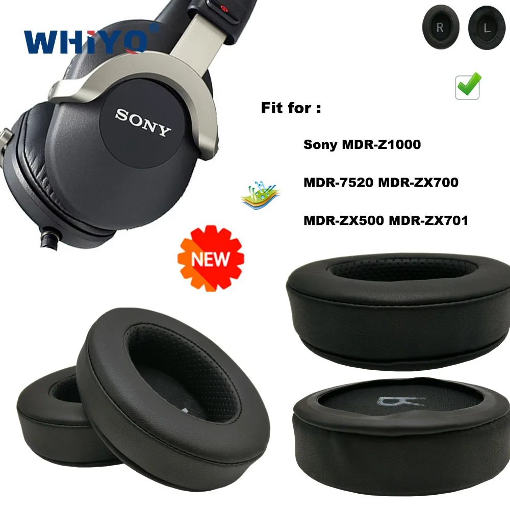Новые обновленные запасные амбушюры для Sony MDR-Z1000 MDR-7520 MDR-ZX700 MDR-ZX500, детали для гарнитуры, Кожаная подушка, амбушюры