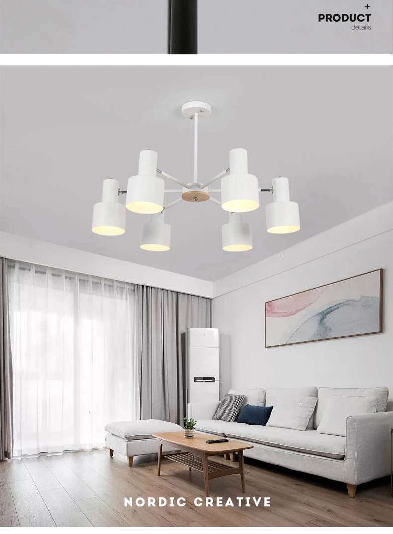 MDWELL Lustre Lustres para sala de jantar E27 светодиодный регулируемый подвесной светильник деревянные светильники для столовой