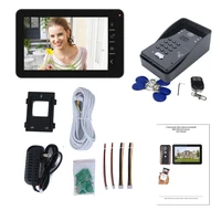 9 inch Wired  Wireless Wifi RFID Password Video Doorbell Intercom Entry System with IR-CUT 1000TV Wired Camera NighT Vision