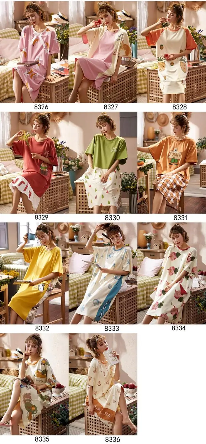 Ночная рубашка женская 6535 хлопок | Женская одежда