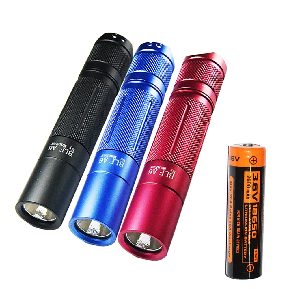Манкер BLF A6 1600 люмен CREE XP L светодиодный фонарик карманный EDC фонарь with18650