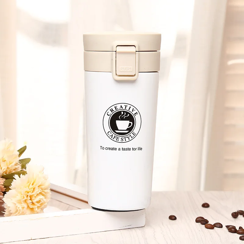 Новый стиль 380 мл кофейные кружки из нержавеющей стали изолированные бутылки для