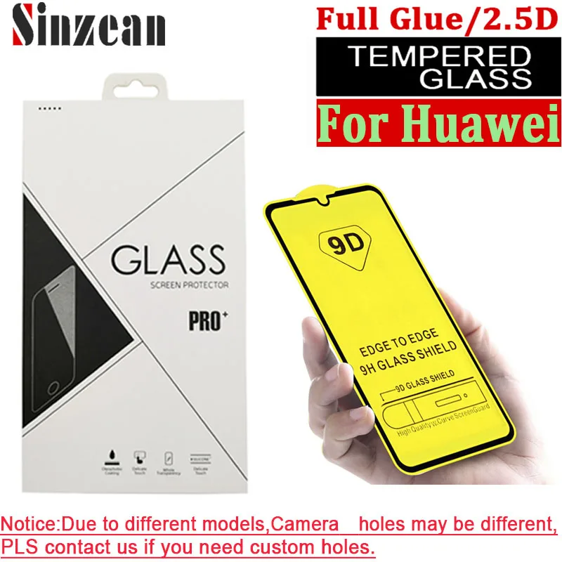 100 шт. 9D полное клеевое закаленное стекло для Huawei Mate 30 lite/P30 lite 2020/P20 Pro/Mate 20 lite/P20 2019