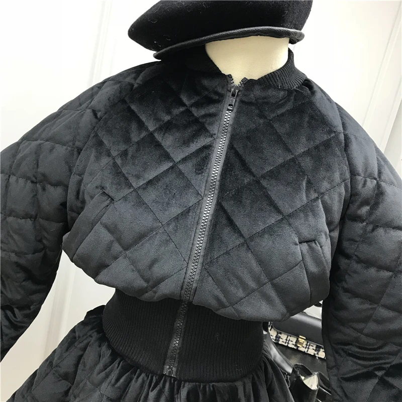 Женский комплект с юбкой GetSpring из двух предметов хлопковой подкладкой мини-юбка