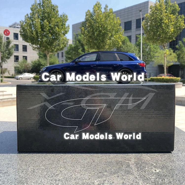 Полимерная модель автомобиля GT Spirit ABT RS4 Avant(синий) 1:18 KJ031+ маленький подарок