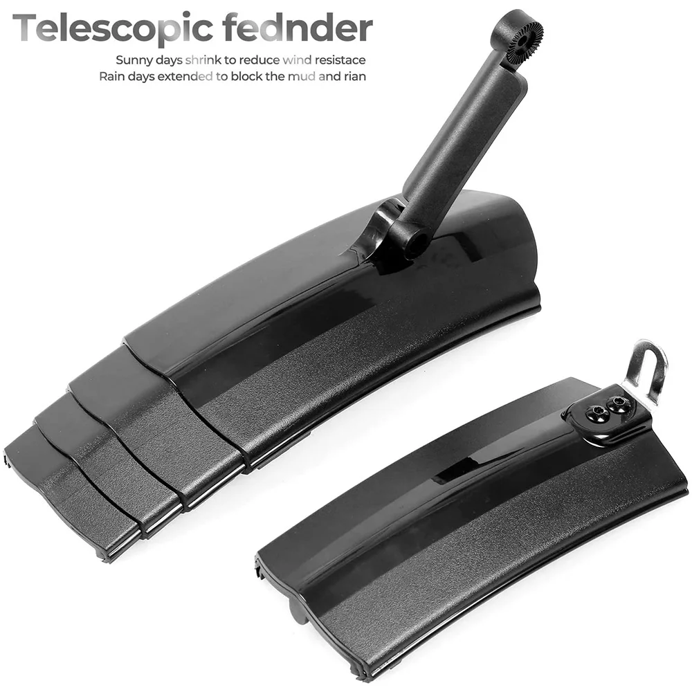 

Bike Mudguard Wings MTB Fold Bicycle Fenders LED Mudguard Set Telescopic Bicycle Rear Defender Taillight Bike Wings Guard