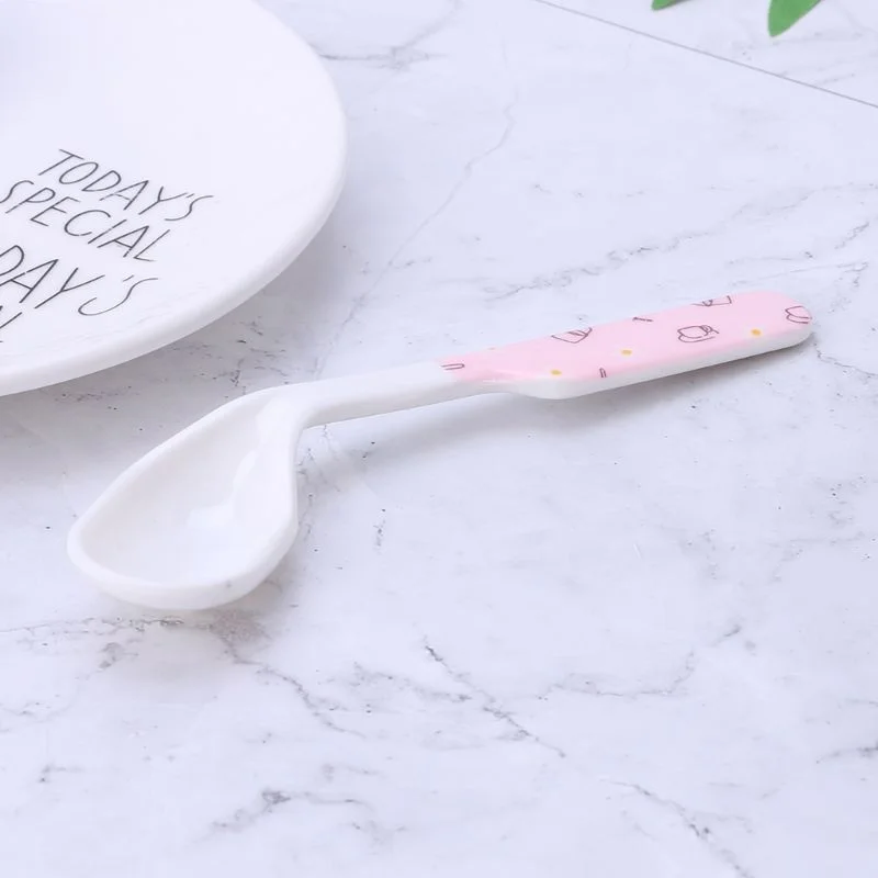 

1PCS Spoon for Baby Utensils Set Auxiliary Food Toddler Learn To Eat Training Bendable Soft Fork Infant Children Tableware