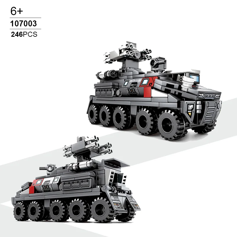 Военный танка грузовики совместимые технические строительные блоки кирпичи