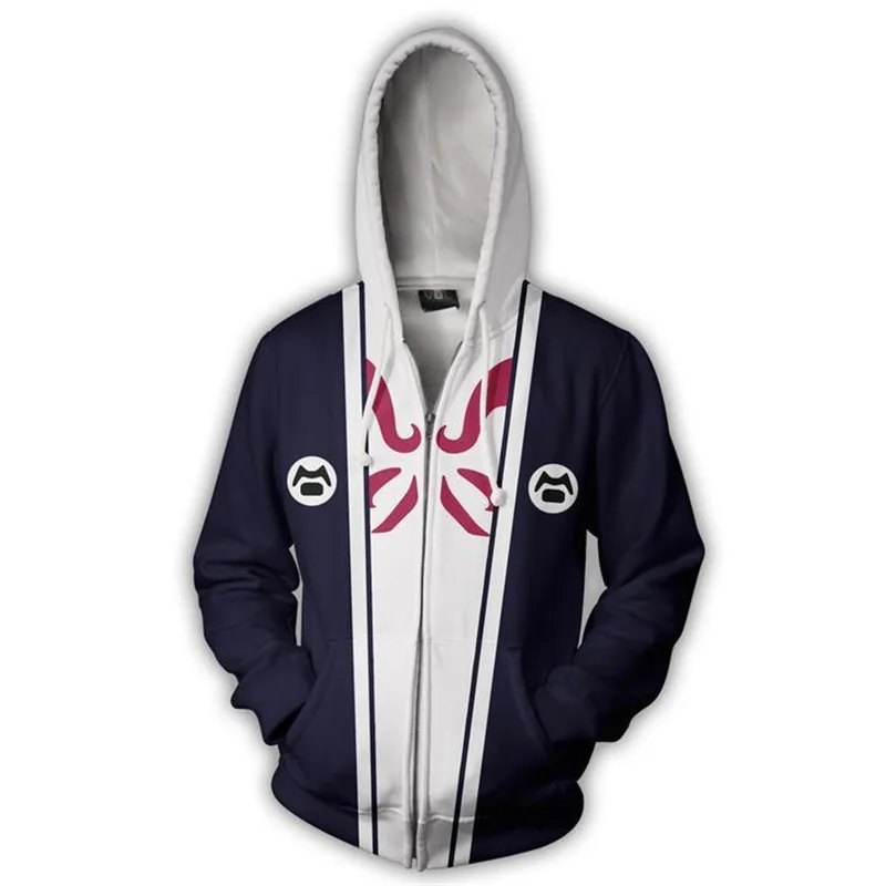zipper Японское аниме Наруто Косплей Куртки Одежда Костюмы мужские толстовки кофты Uzumaki Akatsuki Haruno Сакура шляпа одежда топы - Цвет: zipper
