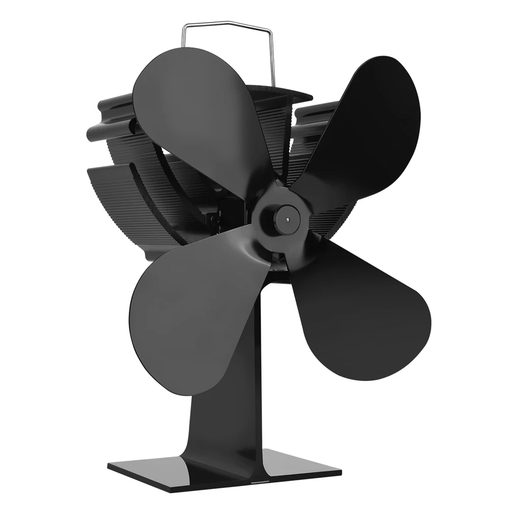 Вентилятор для камина с 4 лопастями бесшумный обогреватель и вентилятор горячей