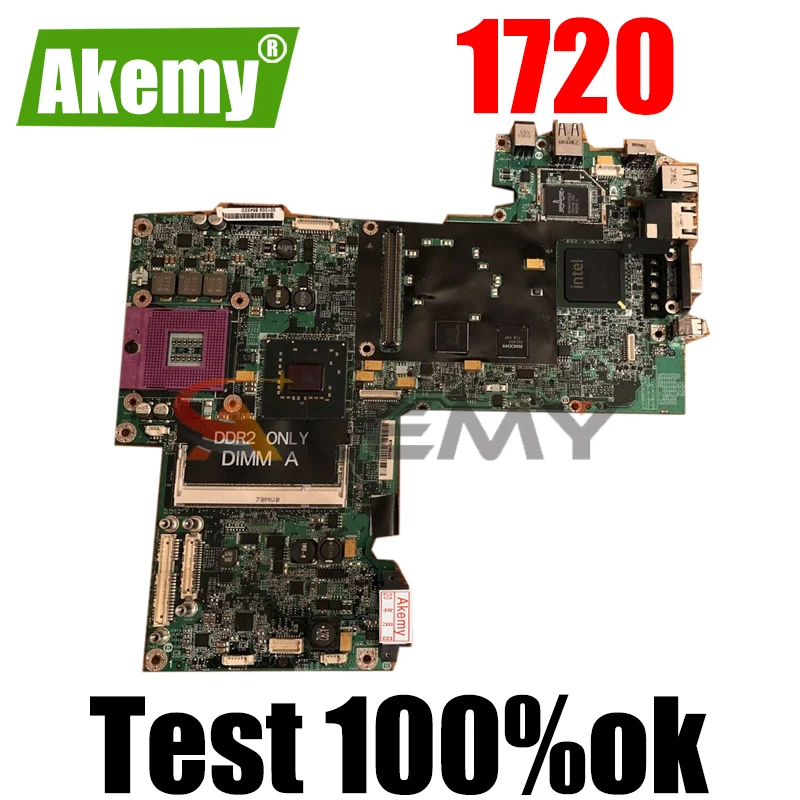 Akemy 0UK435 CN-0UK435 UK435 для DELL 1720 Материнская плата портативного компьютера с графикой