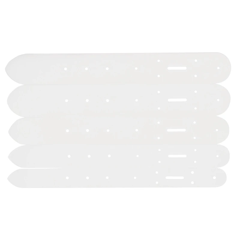 

HOT 5Pcs Set Acrylic Leather Belt Buckle Head End Templates Stencil Tool