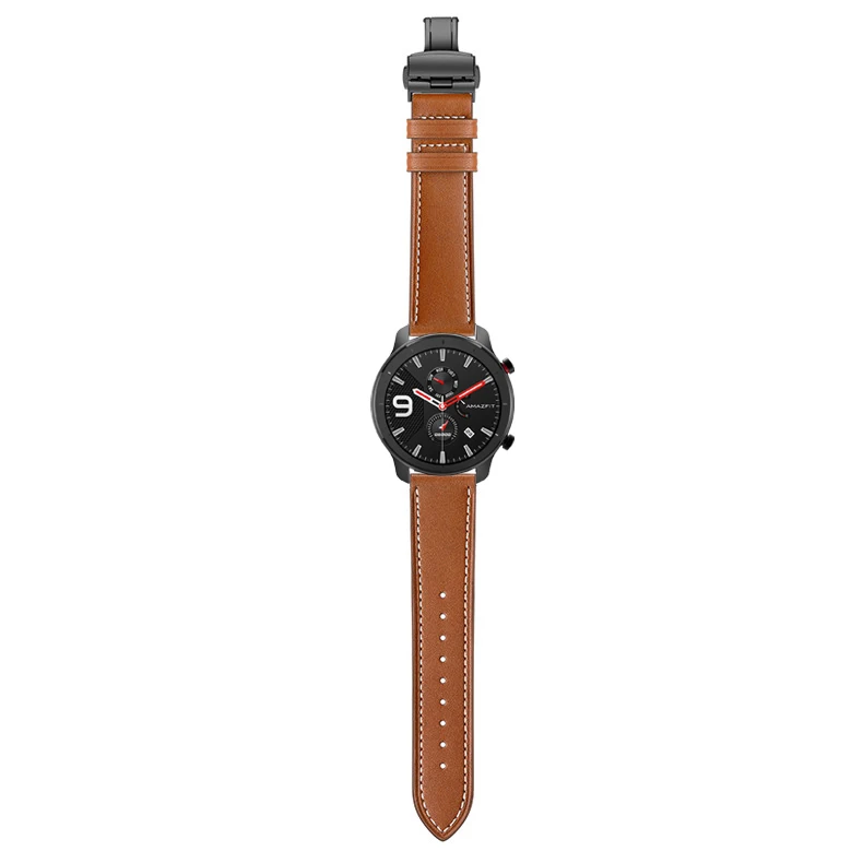Кожаный ремешок с бабочкой для Xiaomi Huami Amazfit Bip/GTR 42 мм 47 часов GTS/Stratos 3 браслеты |