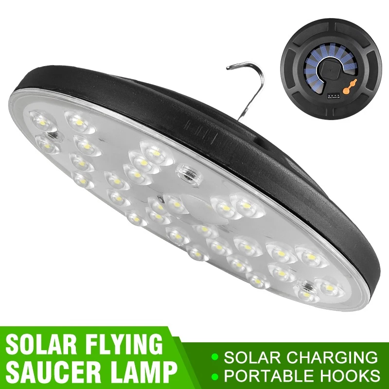 

Ultra-thin Charging UFO Lamp 120W USB Rechargeable Emergency Light Multifunctional Outdoor Camping Tent Chandelier Floodlights