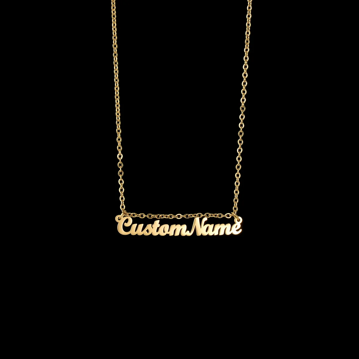 

Acheerup Fashion Custom Name Necklace For Women Gold Stainless Steel Double Lettter Choker Personalized Christmas Jewelry Gifts