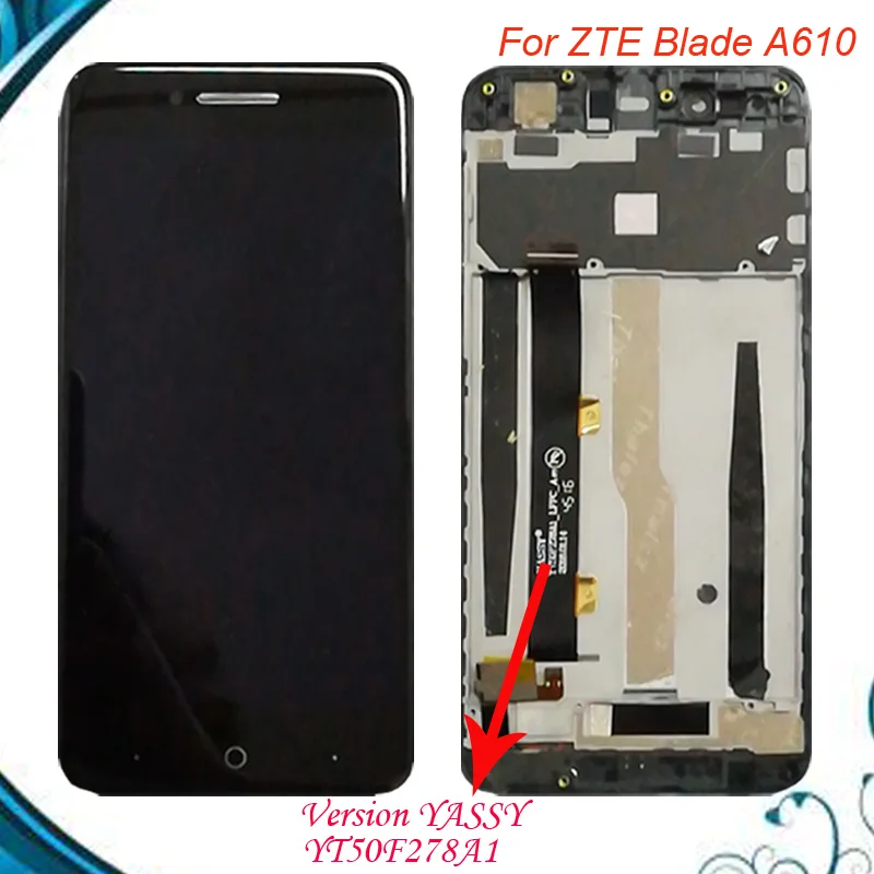 Для ZTE Blade A610 ЖК-дисплей сенсорный экран HD дигитайзер в сборе для /A241 версия с