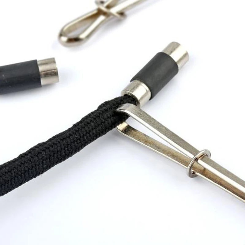 

4PCS Cross Stitch Practical Wear Elastic Clamp Trouser Waist Belt Threading Device (wear rope) Garment Clip Sewing DIY Tools