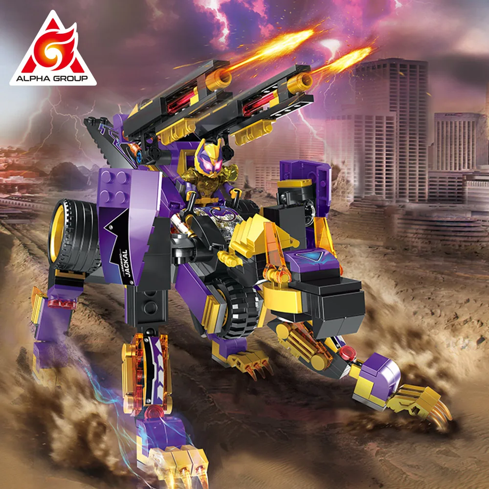 Wise Block 2020 Small Blocks Armor Hero 2 в 1 встроенный Трансформатор Desert teon трансформирующий