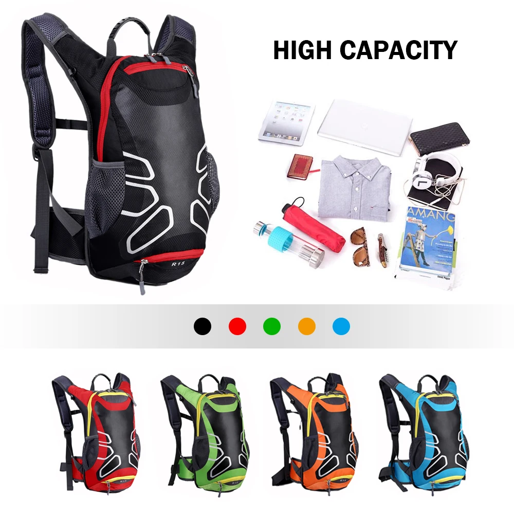 Водонепроницаемый велосипедный рюкзак 15л MTB для горного велосипеда сумка воды