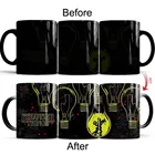 2021, керамические кофейные кружки для ТВ-шоу очень странные дела, 350 мл, кружка для путешествий с изменением цвета 11 унций и чайная чашка