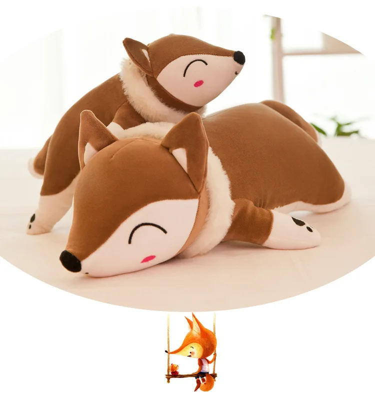 

120cm very cute animal soft fox pillow stuffed plush toy cotton toy for birthday gift christmas gift